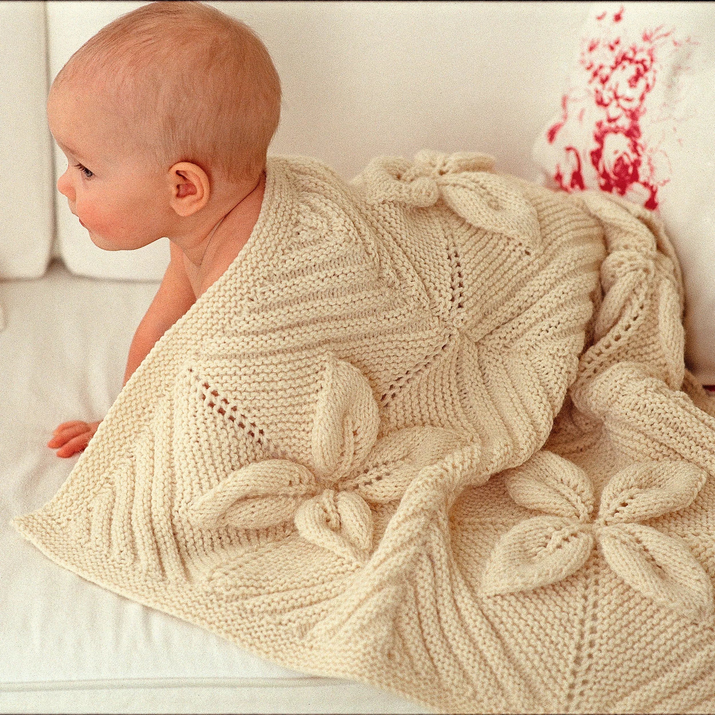 Sirdar baby blanket knitting pattern - (British brand)