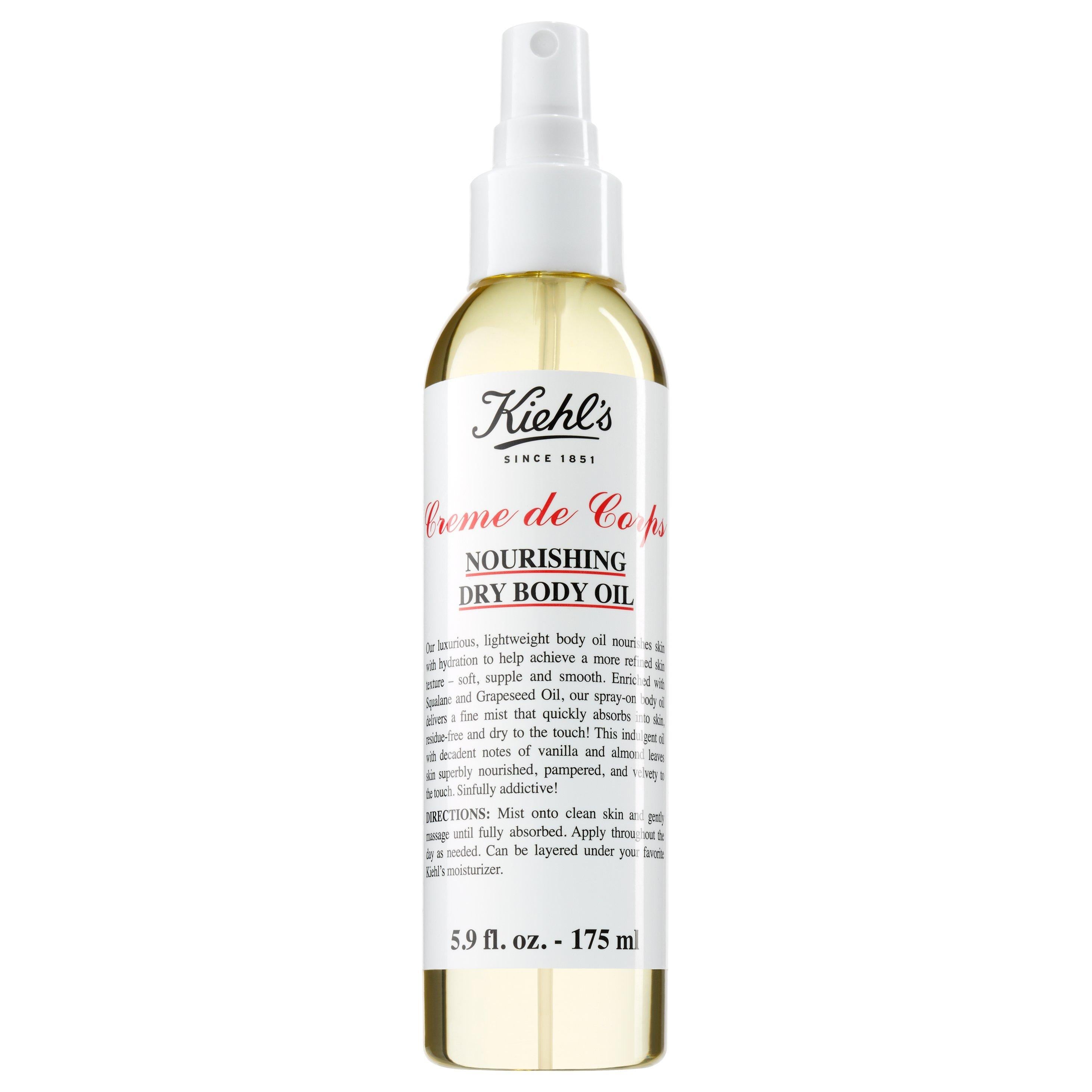 Kiehl's nourishing body oil with squalane and grapeseed oil, UK version