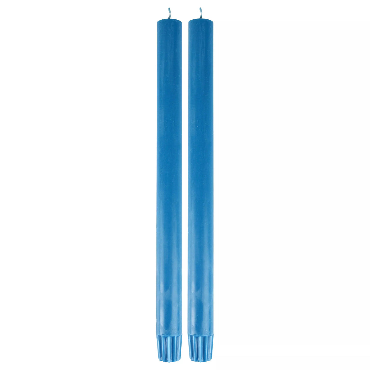 True Grace dinner candles teal pair (British brand)