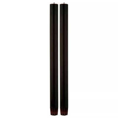 John Lewis True Grace Paraffin Wax Dinner Candle Black Pair- Buy online at McGrocer