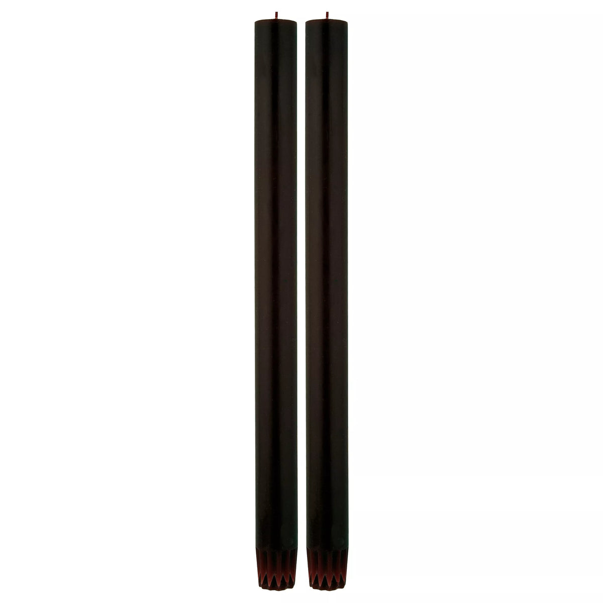 True Grace dinner candles black pair - British product