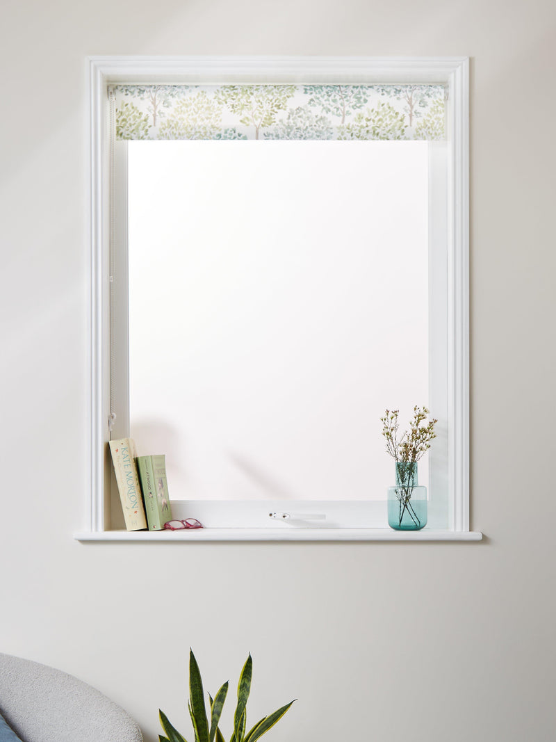 John Lewis Leckford Trees daylight roller blind green 61x160cm - British product