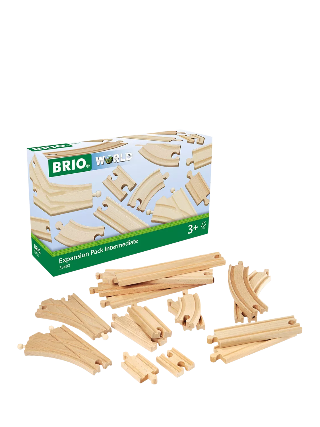 BRIO railway track expansion pack intermediate 16 pieces - British product