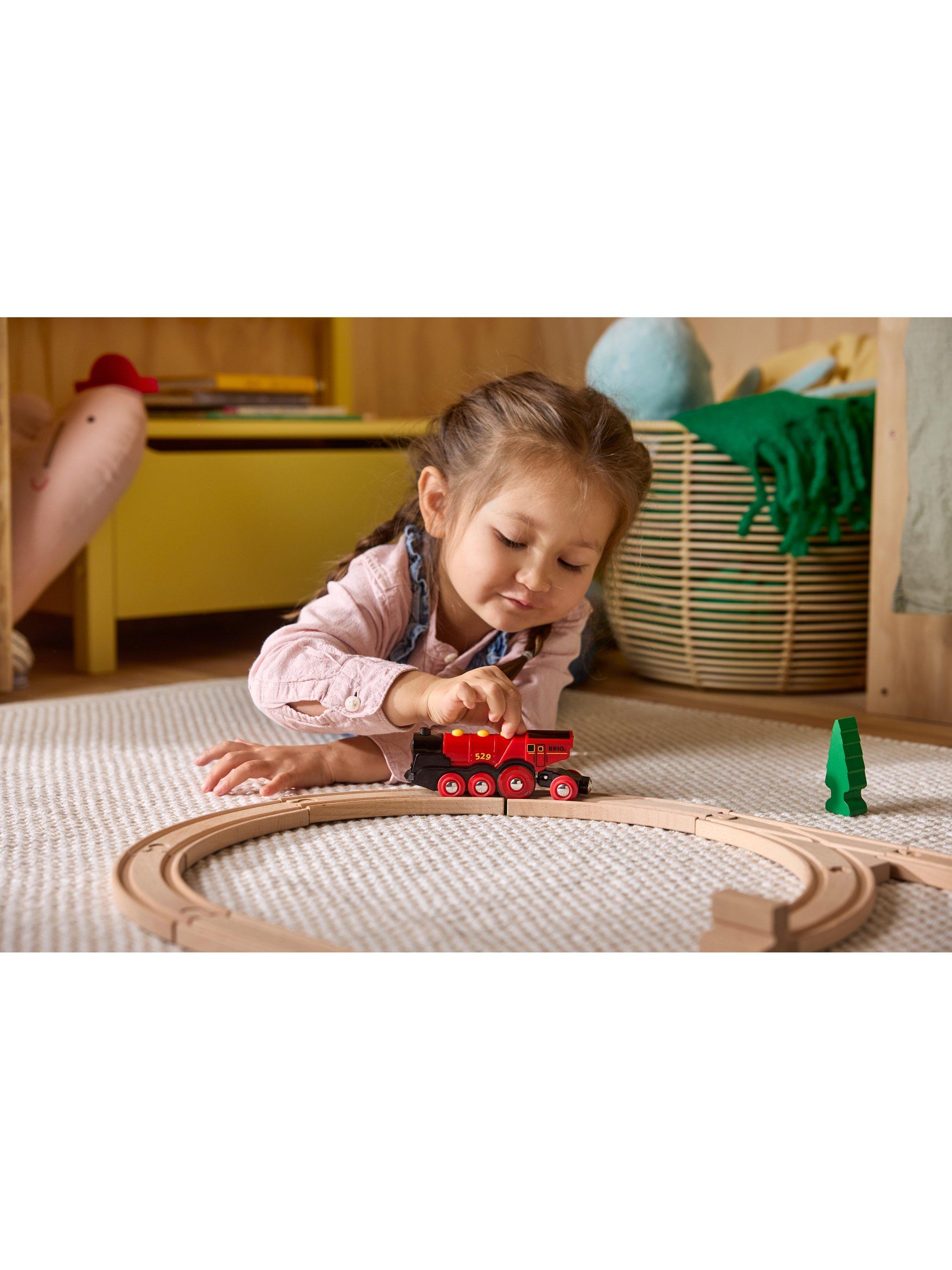 BRIO train Mighty Red Action Locomotive wooden toy, UK version