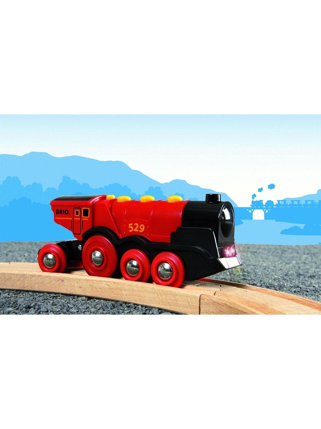 BRIO train Mighty Red Action Locomotive wooden toy, UK version