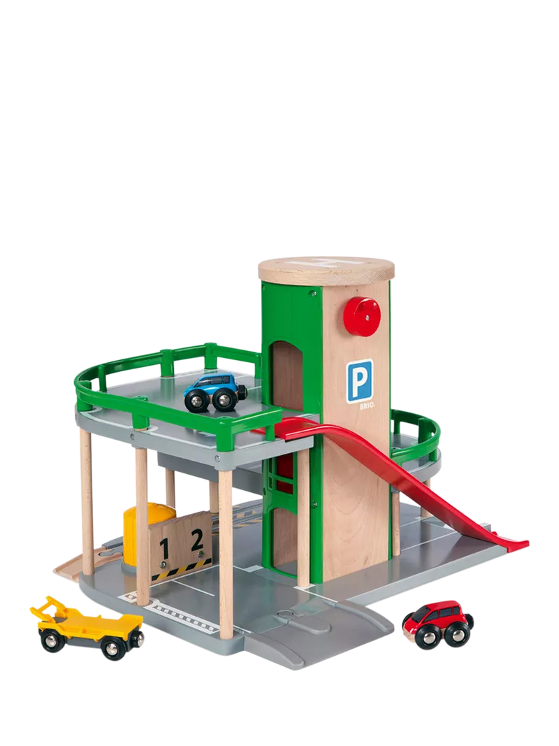 BRIO World Parking Garage wooden playset, UK version