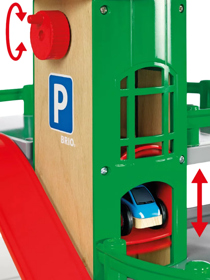 BRIO World Parking Garage wooden playset, UK version