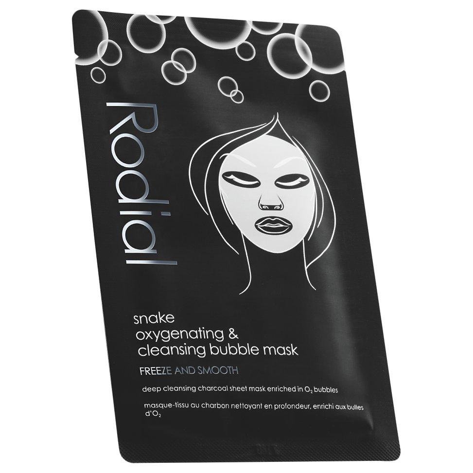 Rodial Snake oxygenating and cleansing bubble sheet mask 1 sachet, imported from the UK