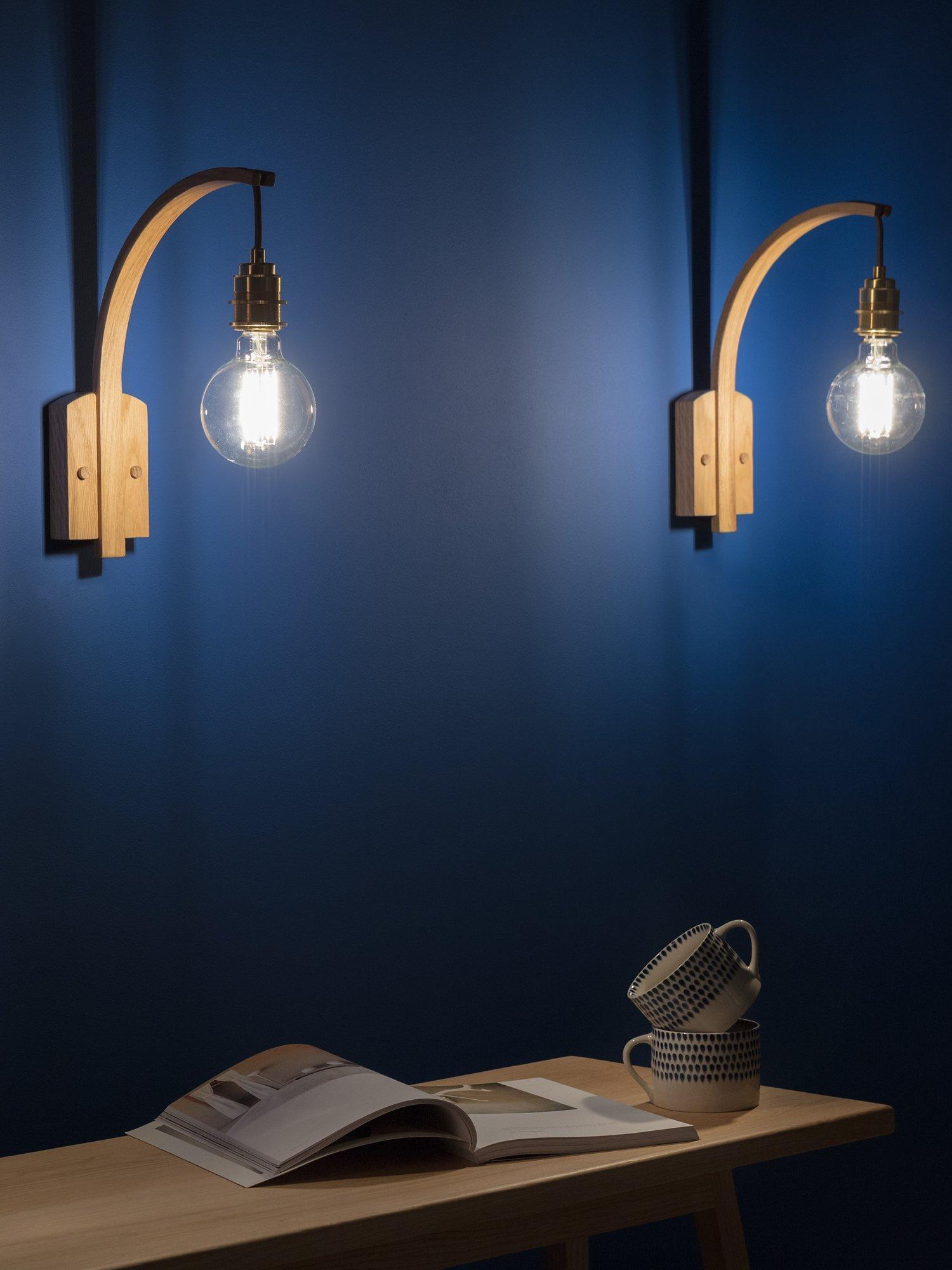 Tom Raffield Hanter wall light oak - British product