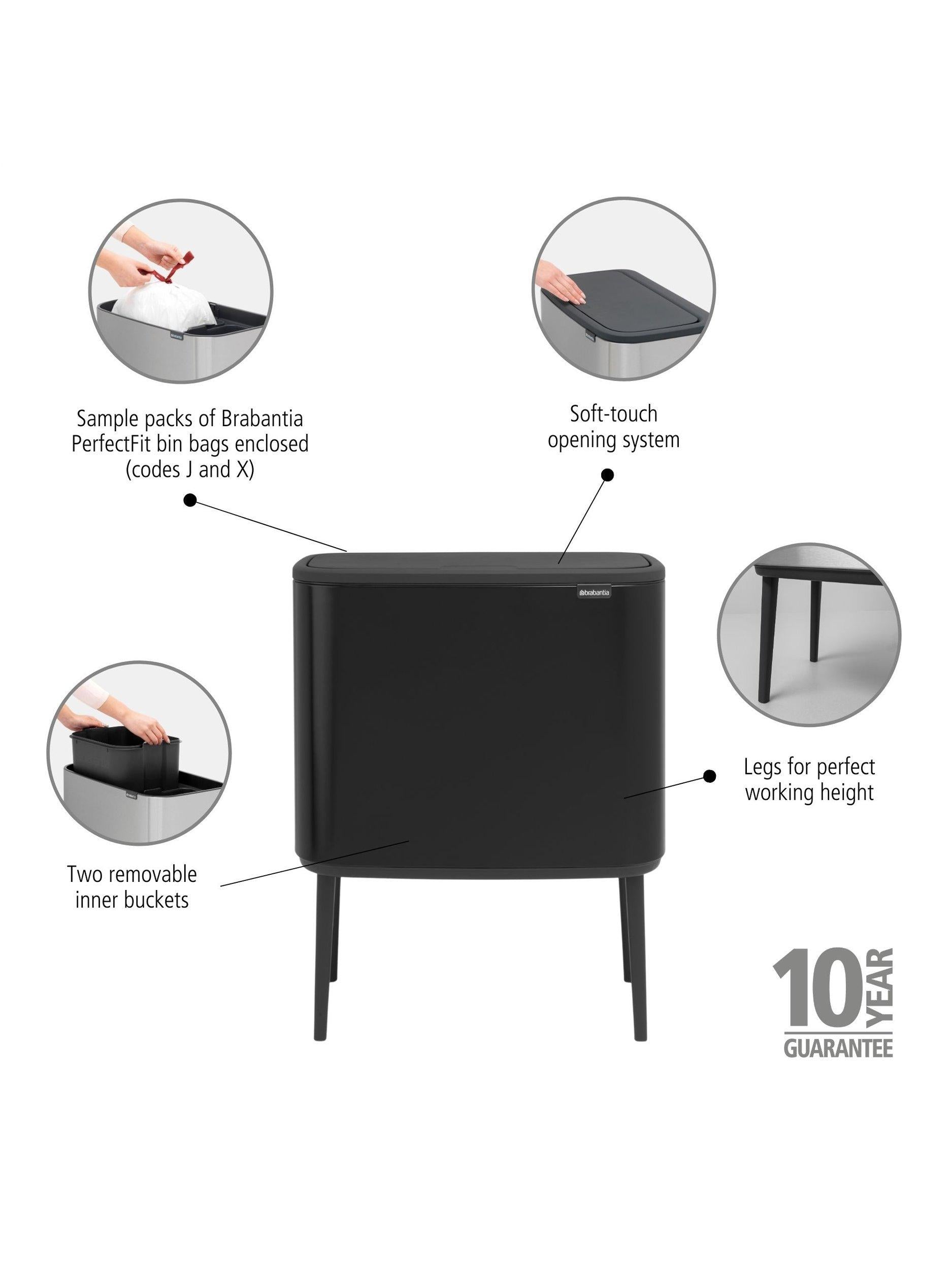 Brabantia Bo Touch Bin Kitchen Waste Bin - British product