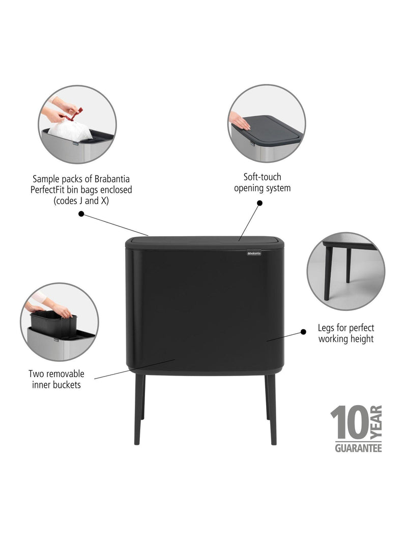 Brabantia Bo Touch Bin Kitchen Waste Bin - British product