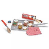 Melissa & Doug wooden cookie set with 12 toppings, UK version