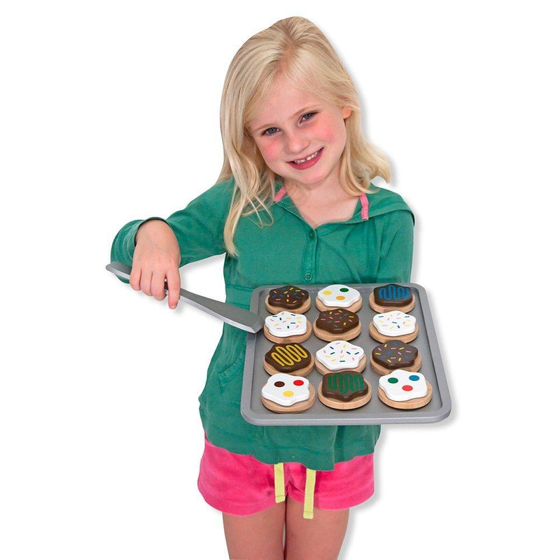 Melissa & Doug wooden cookie set with 12 toppings, UK version