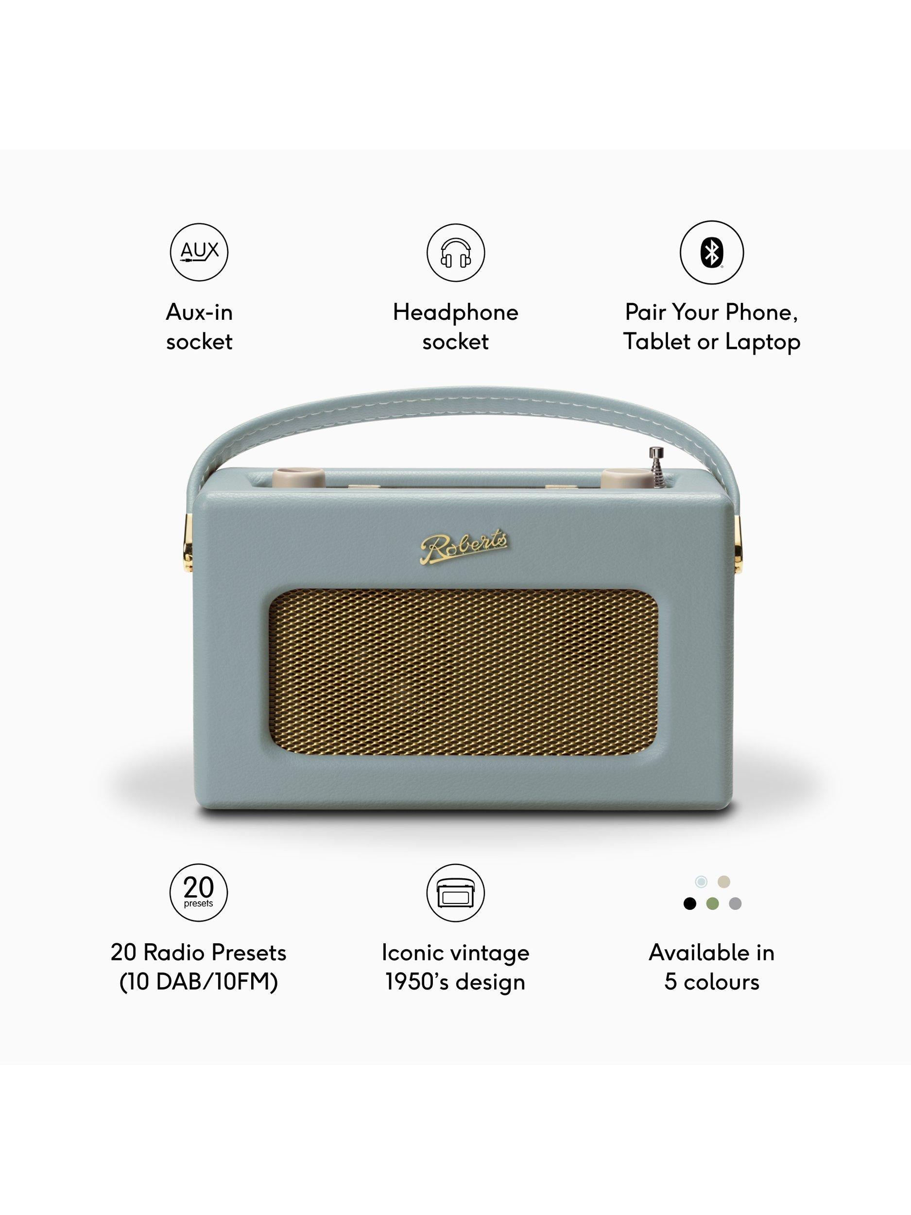 Roberts Revival RD70 DAB digital radio with Bluetooth and alarm (British brand)
