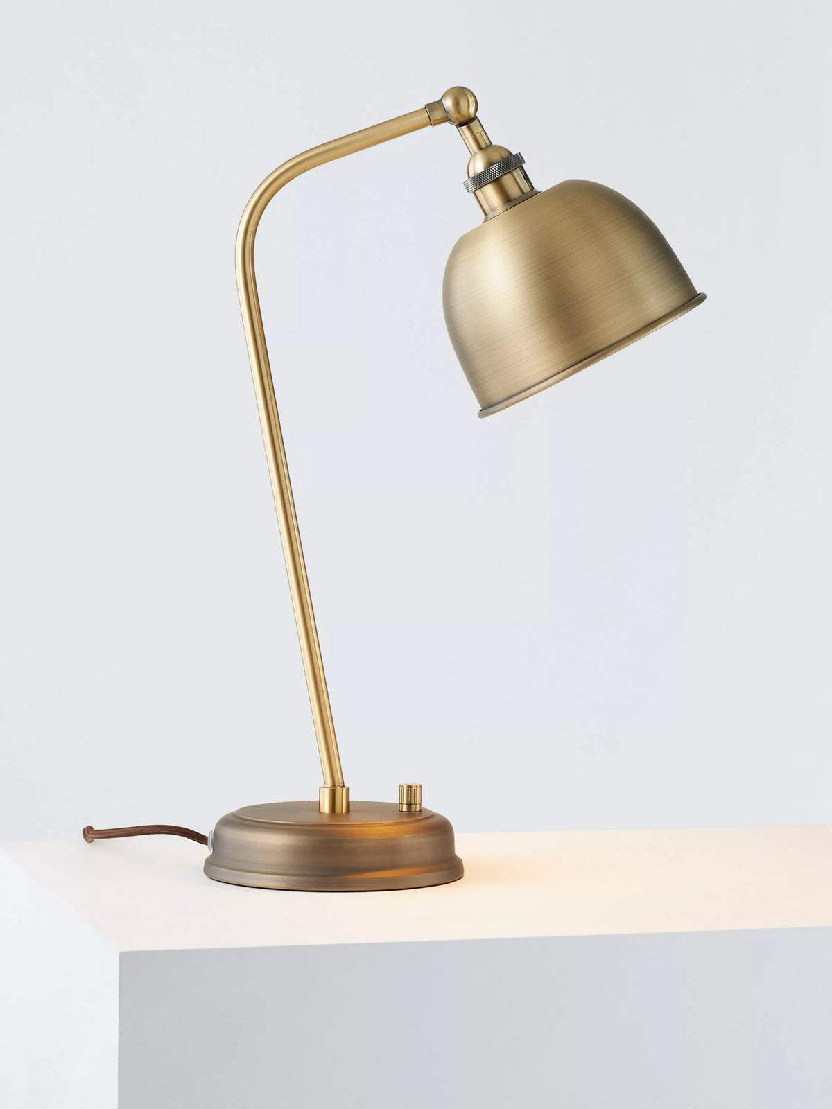John Lewis Baldwin table lamp brushed finish (British brand)