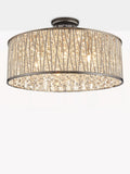 John Lewis ceiling light Emilia large crystal drum flush, UK version