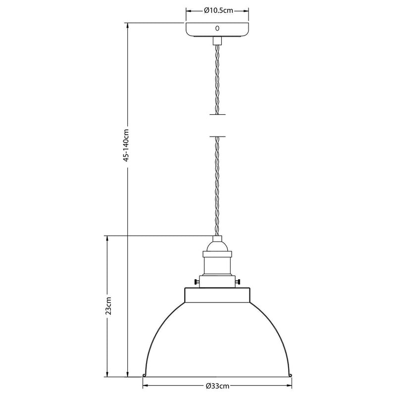 John Lewis Baldwin large pendant ceiling light - British product