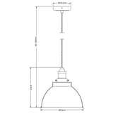 John Lewis Baldwin large pendant ceiling light - British product