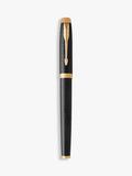 Parker IM Premium Chiselled Rollerball Pen in Black, imported from the UK