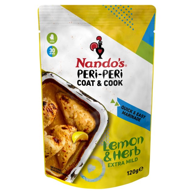 Nando's Coat 'n Cook Lemon & Herb Peri Peri Marinade   120g