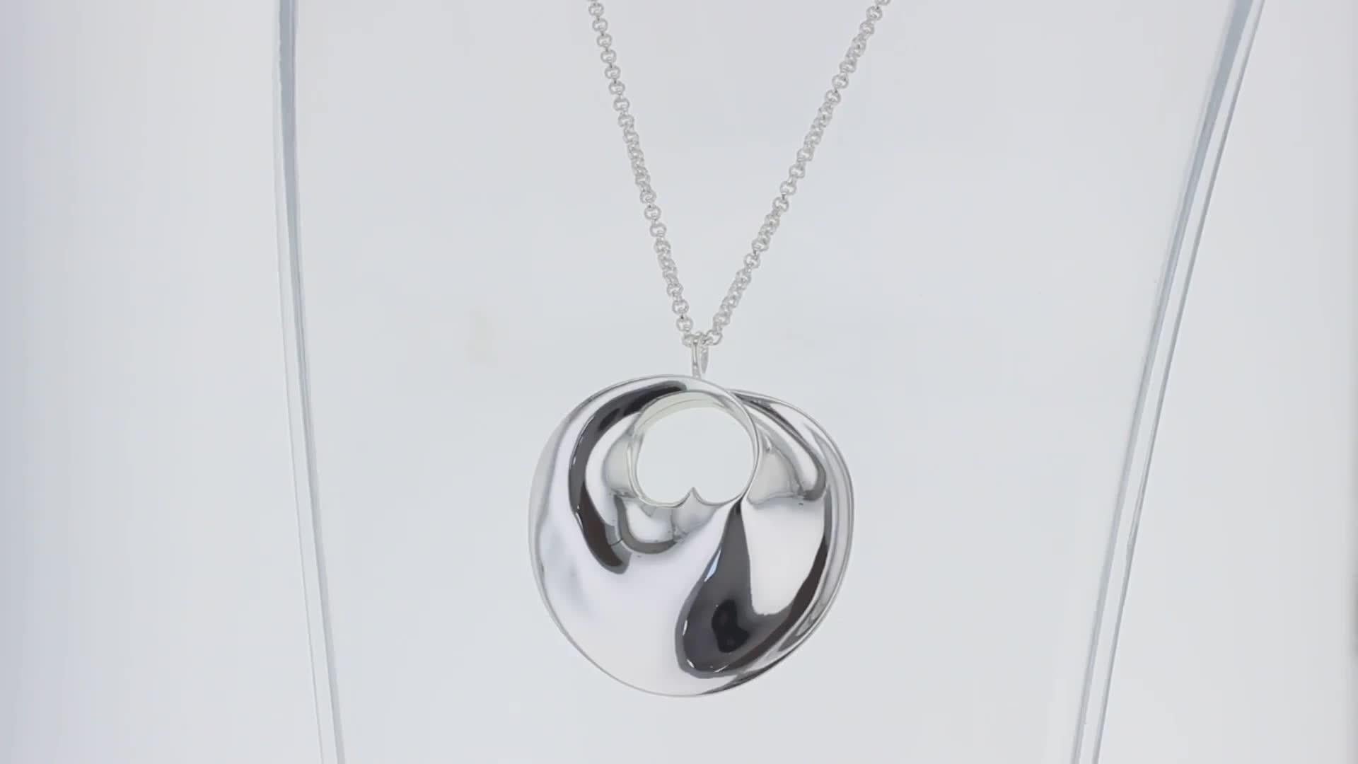 Georg Jensen Hidden Heart pendant necklace sterling silver - British product
