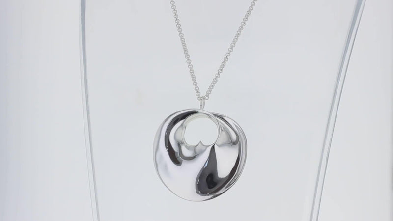 Georg Jensen Hidden Heart pendant necklace sterling silver - British product