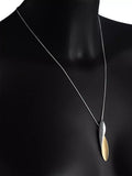 Nina B silver and gold pendant necklace, 50cm - British product