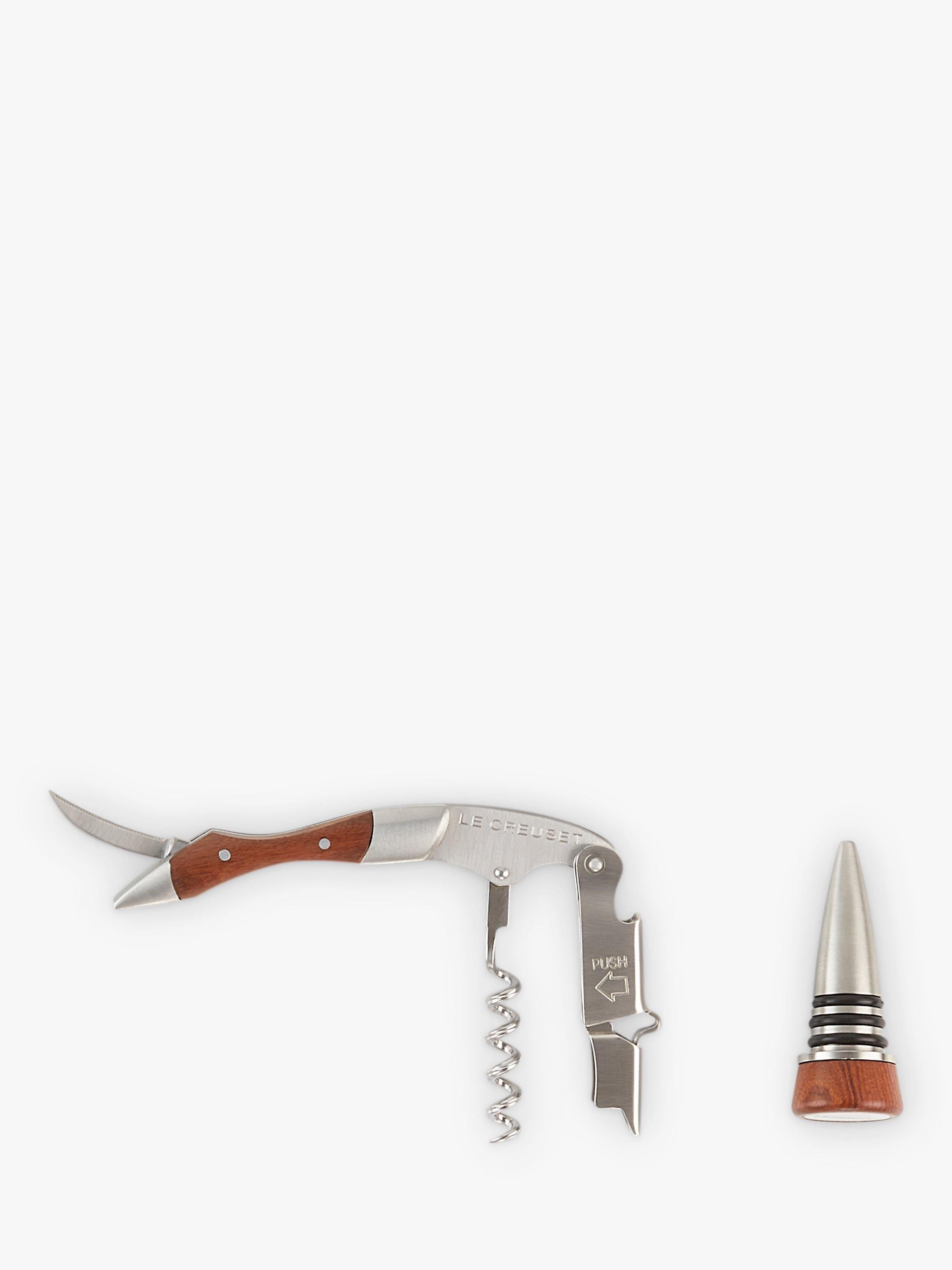 Le Creuset waiter's friend bottle opener set, imported from the UK