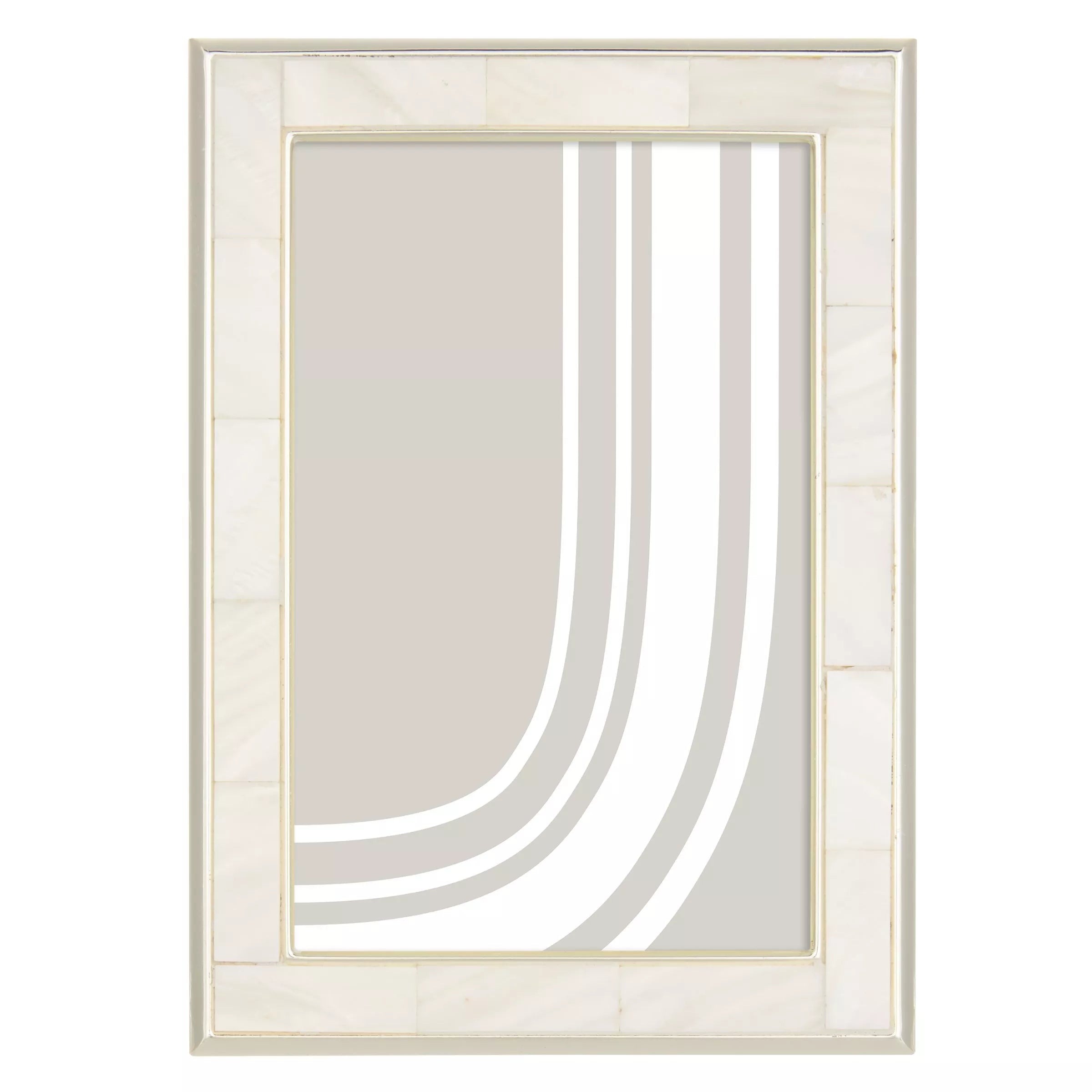 John Lewis Mother Of Pearl Photo Frame, Silver, 5 x 7" (13 x 18cm)
