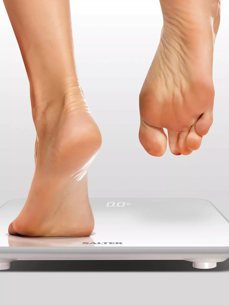 Salter LED Digital Bathroom Scale Ghost Compact (British brand)