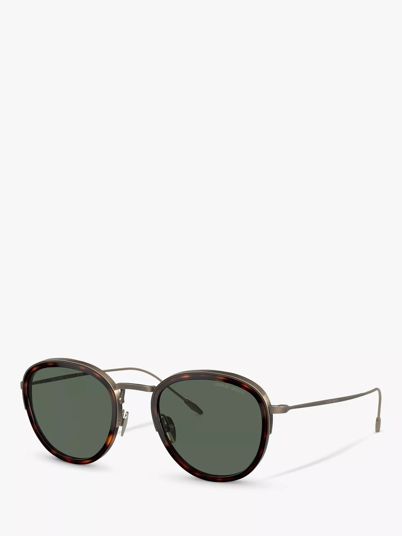 Giorgio Armani AR6068 round sunglasses 50mm lens metal frame (British brand)