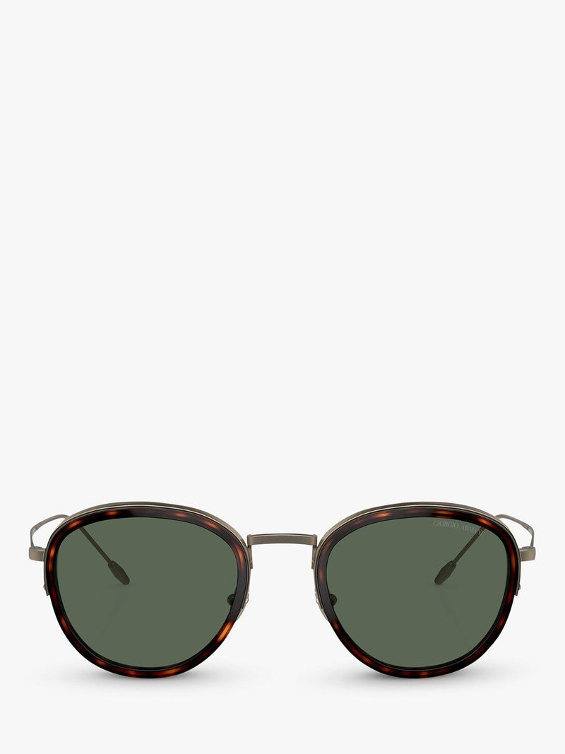 Giorgio Armani AR6068 round sunglasses 50mm lens metal frame (British brand)