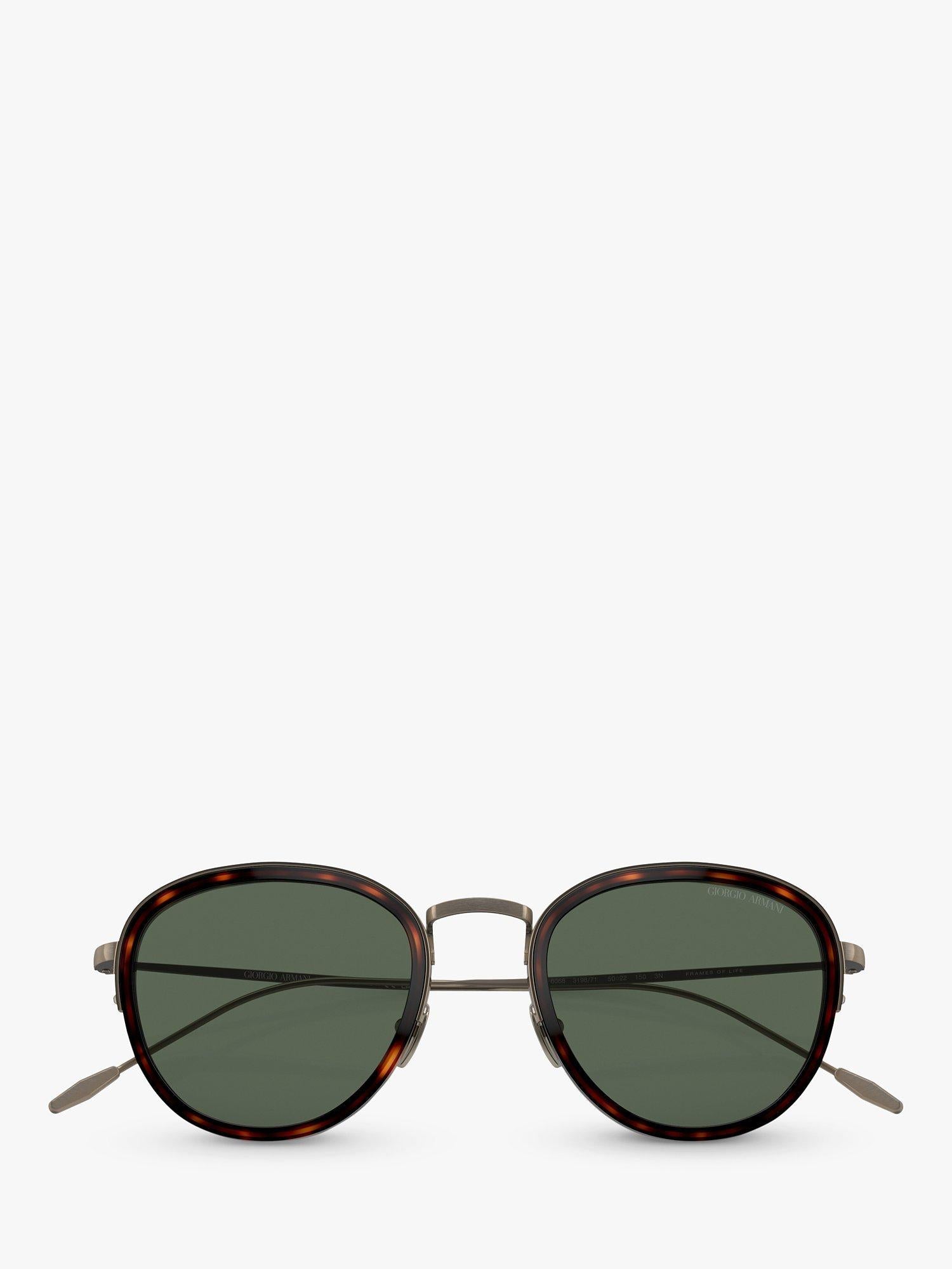 Giorgio Armani AR6068 round sunglasses 50mm lens metal frame (British brand)