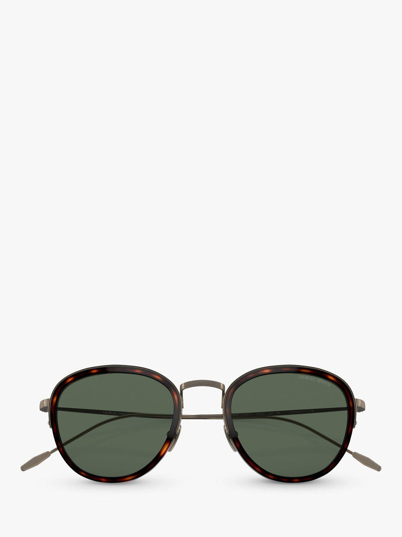 Giorgio Armani AR6068 round sunglasses 50mm lens metal frame (British brand)