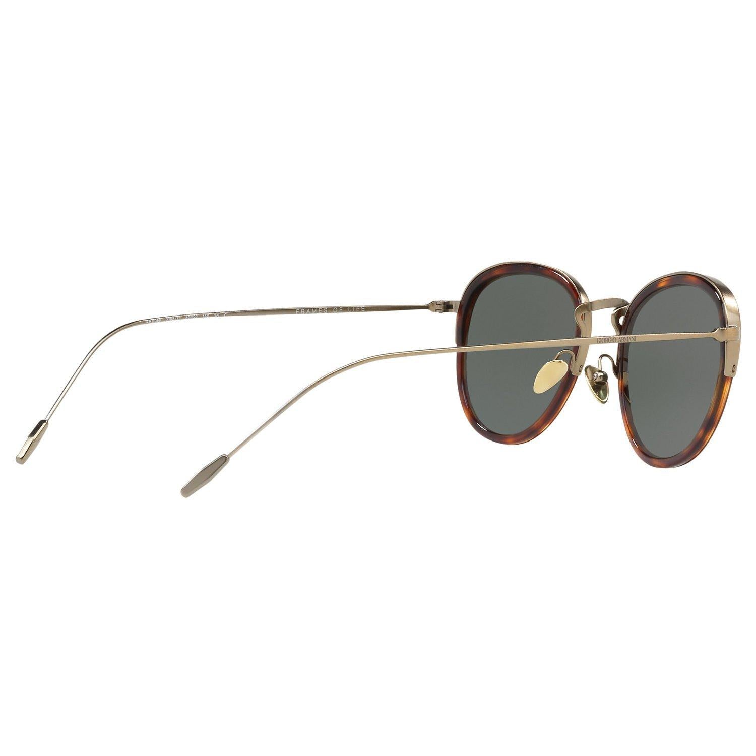 Giorgio Armani AR6068 round sunglasses 50mm lens metal frame (British brand)