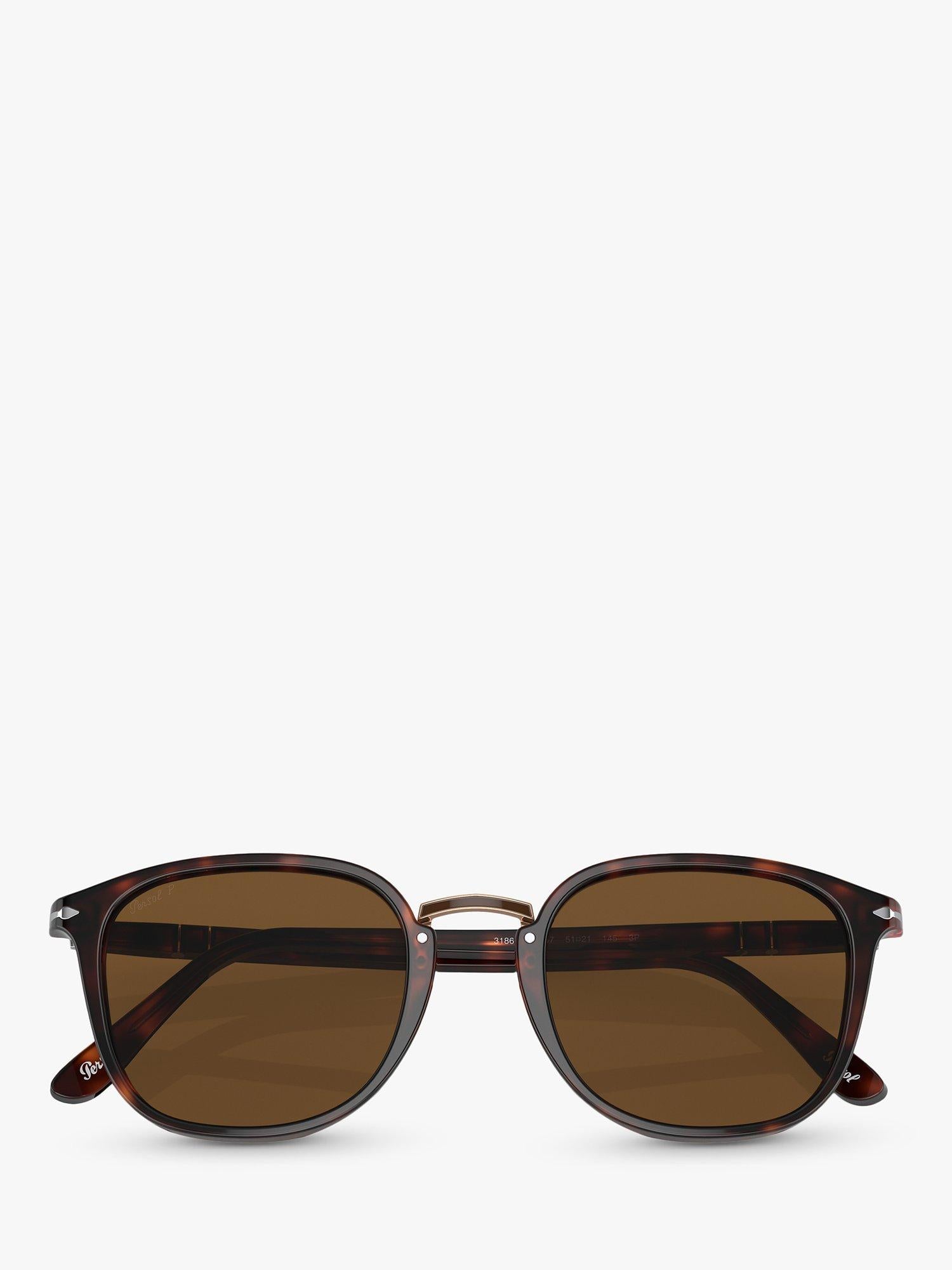 Persol PO3186S polarised square sunglasses 53mm, imported from the UK
