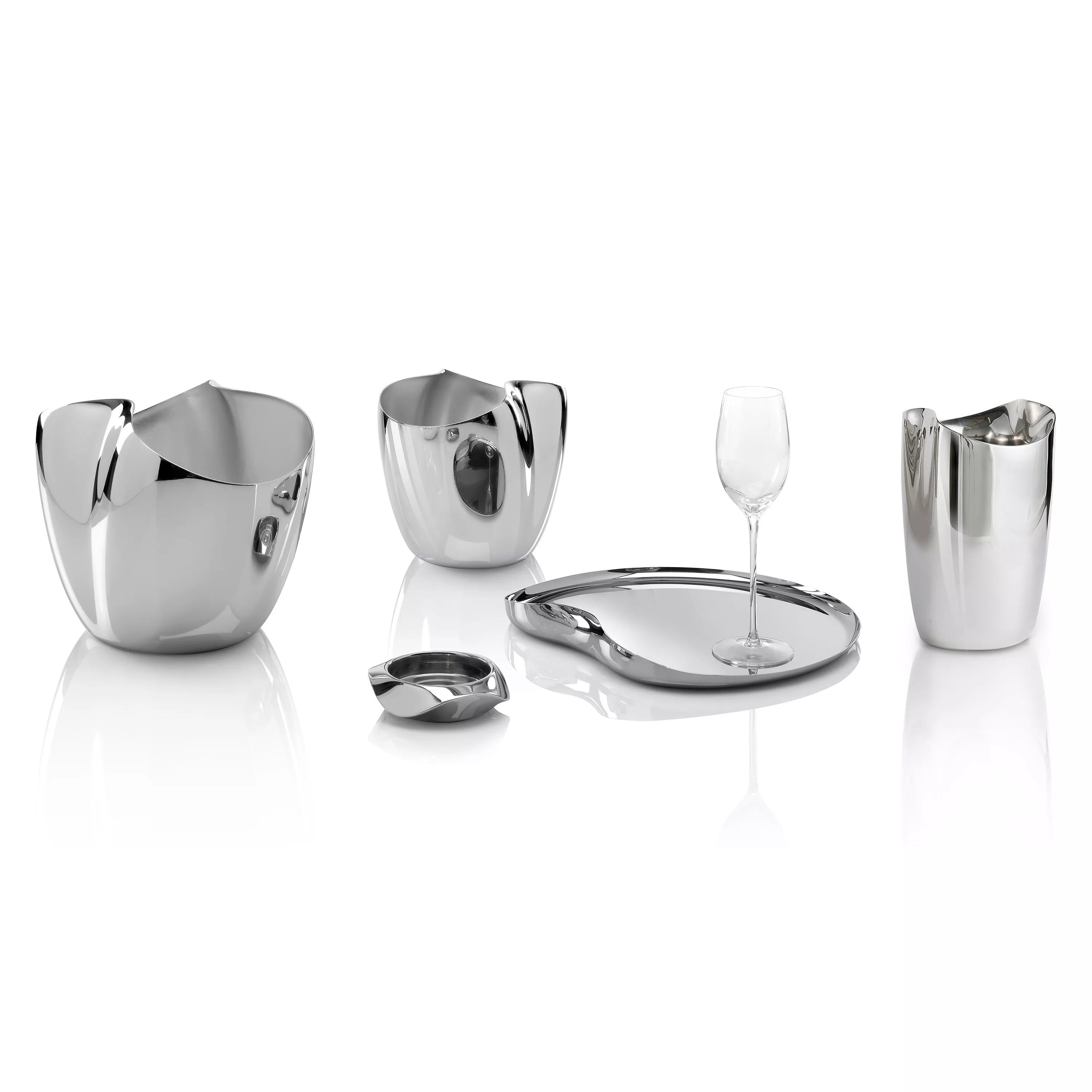 Robert Welch double-walled stainless steel wine cooler for single bottle, imported from the UK