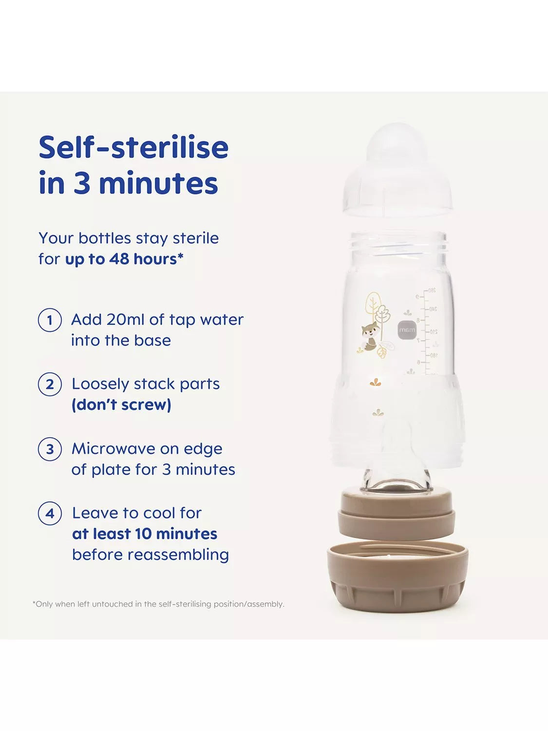 MAM Easy Start anti-colic baby bottle set with soother, UK version