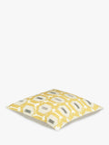 John Lewis Agra cushion with embroidered geometric design on cotton cover, UK version