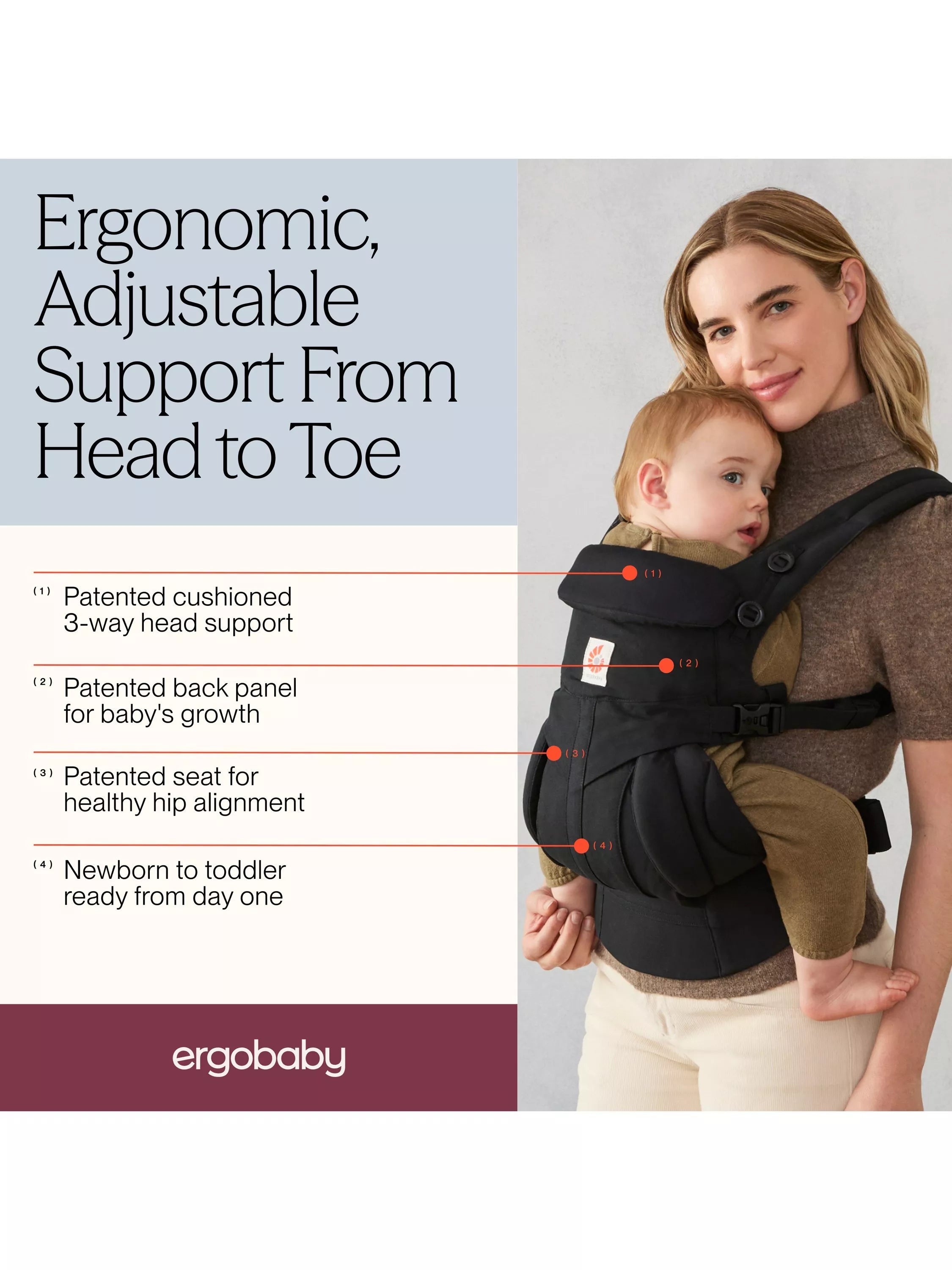 Ergobaby Omni 360 baby carrier - British product