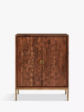 John Lewis Array wood storage cabinet, carved mandala pattern - British product