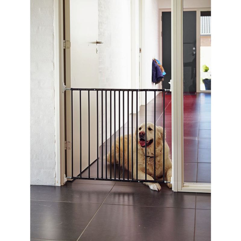 Scandinavian extendable metal wall mount pet gate 72cm height fits 62.5-106.8cm width (British brand)
