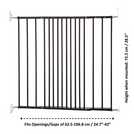 Scandinavian extendable metal wall mount pet gate 72cm height fits 62.5-106.8cm width (British brand)