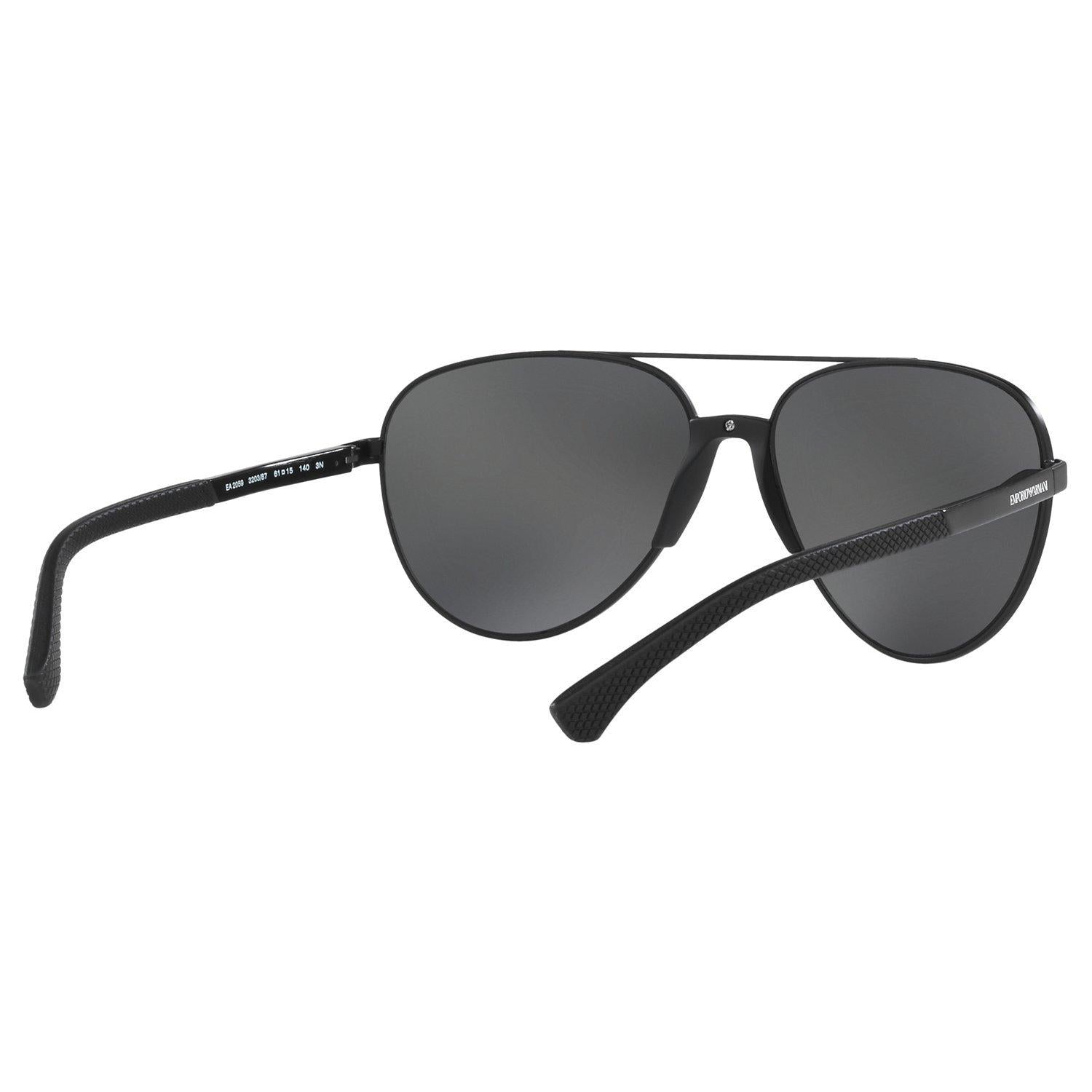 Emporio Armani aviator sunglasses black frame 61mm (British brand)