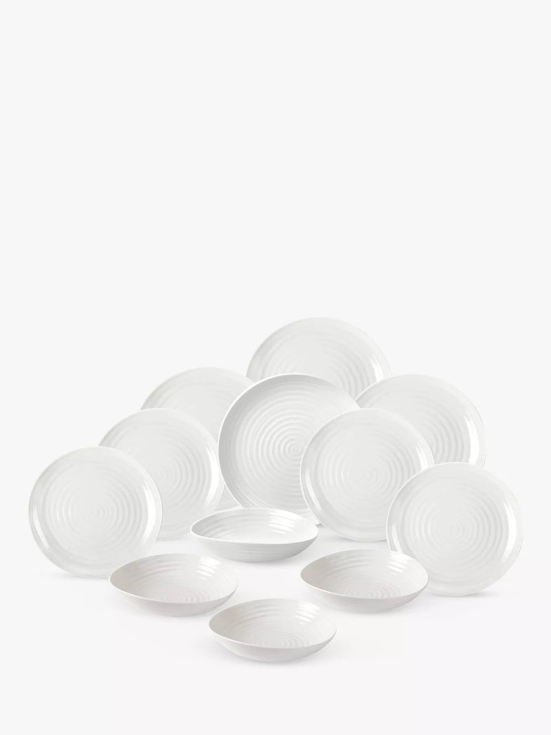 Sophie Conran for Portmeirion dinnerware set white 12 pieces - British product