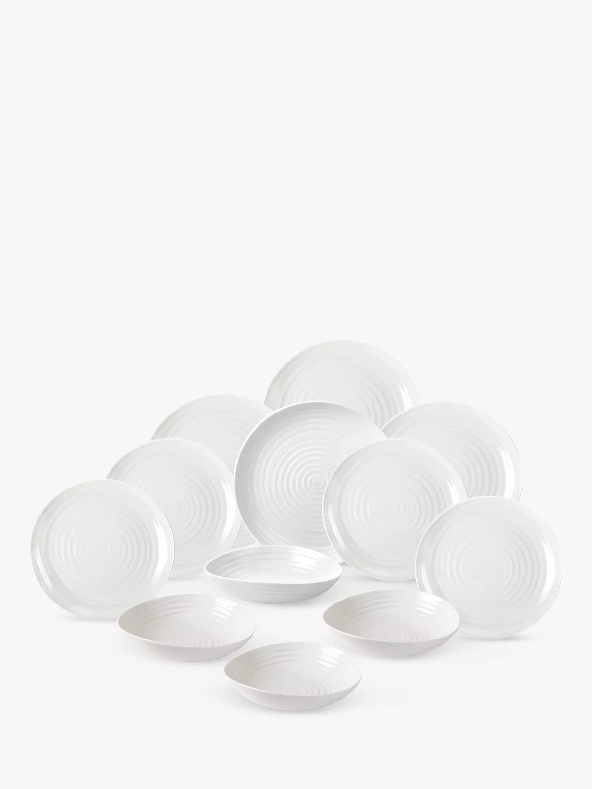 Sophie Conran for Portmeirion dinnerware set white 12 pieces - British product