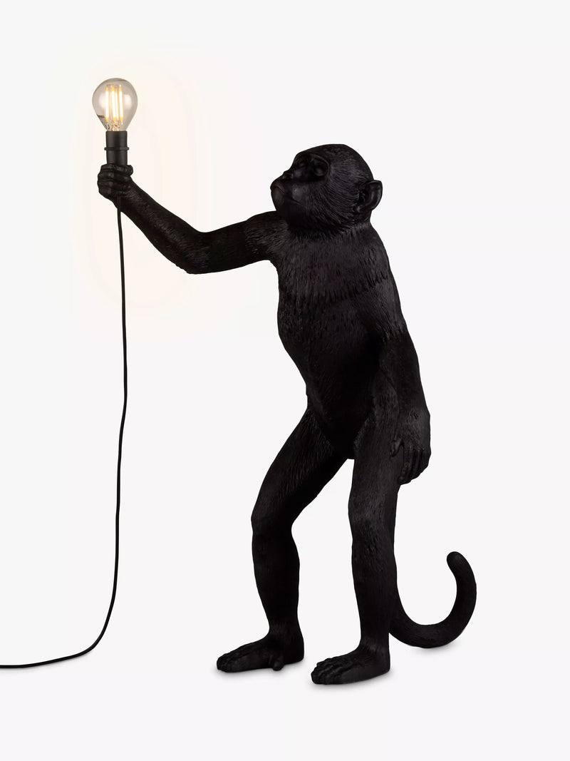 Seletti monkey table lamp black 54cm (British brand)
