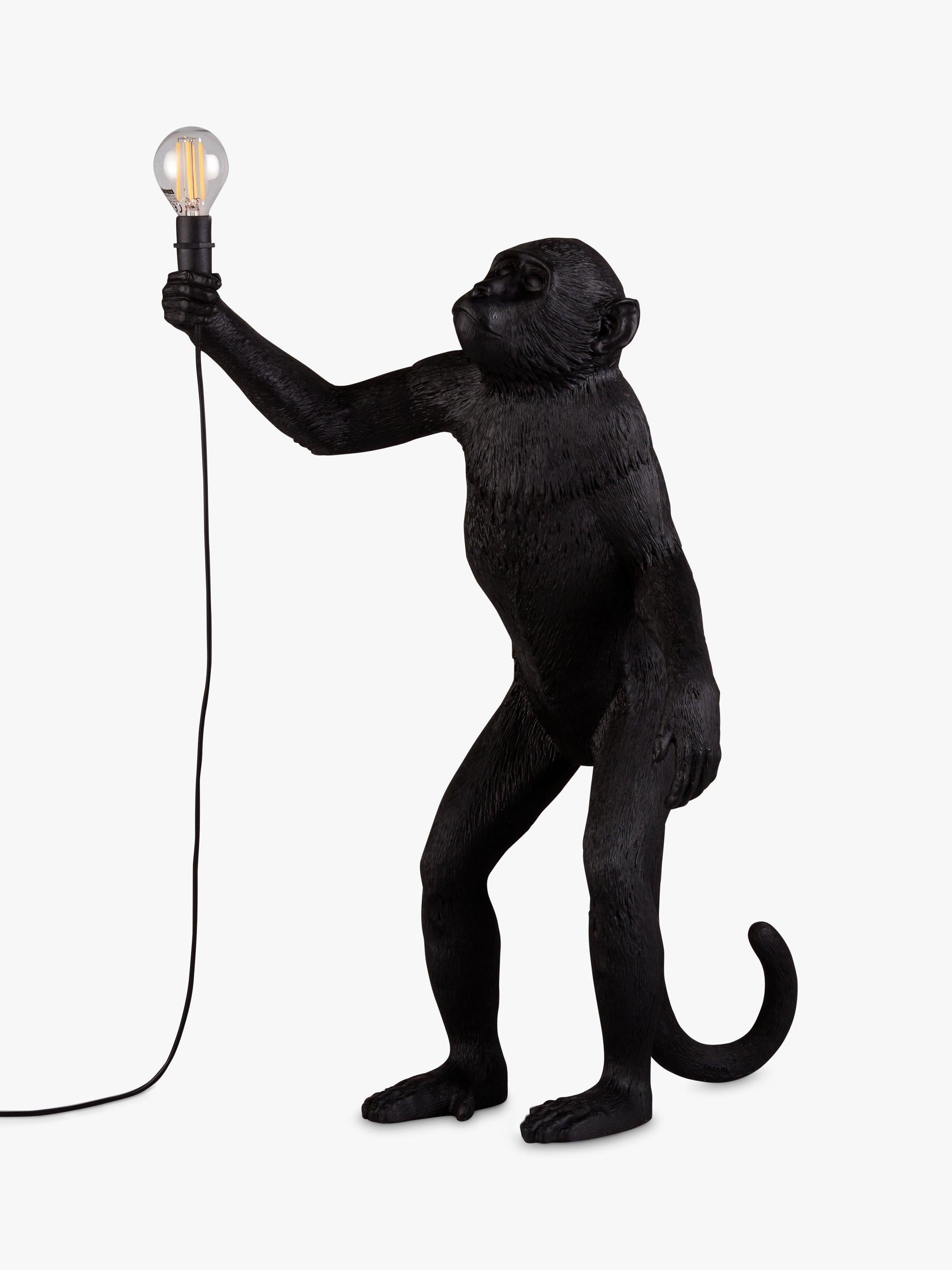 Seletti monkey table lamp black 54cm (British brand)