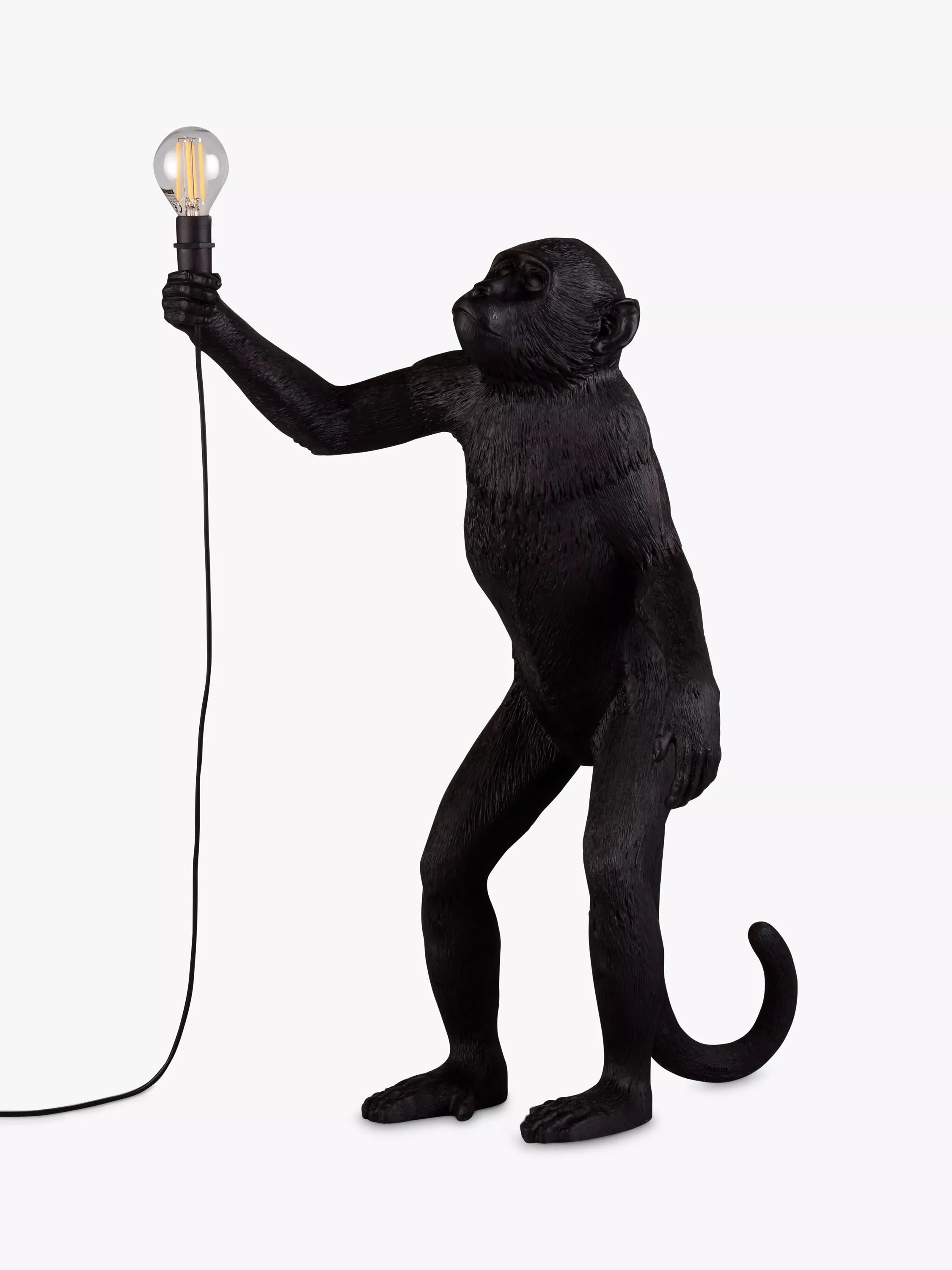 Seletti monkey table lamp black 54cm (British brand)