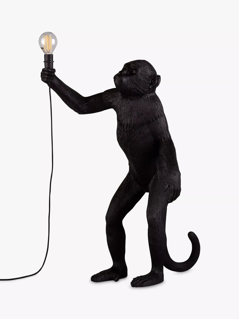 Seletti monkey table lamp black 54cm (British brand)